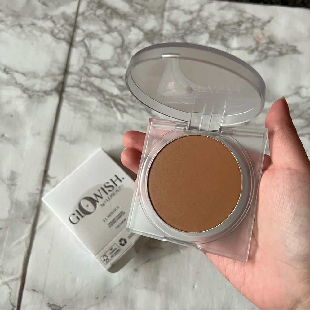 huda beauty glowish luminous pressed powder 11 deep bundle of 2